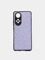 Лавандовый чехол Honor 50, Huawei Nova 9, Хонор 50, Хуавей Нова 9 силиконовый под кожу со стразами