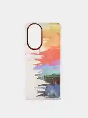 Индиго чехол Honor 50, Huawei Nova 9, Хонор 50, Хуавей Нова 9, твердый прозрачный с рисунком