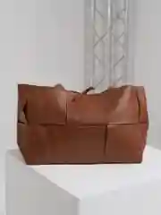 Светло-коричневый женская сумка тоут, кожаная сумка большая