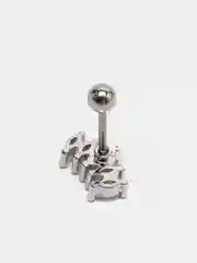 Мятный микросерьга ( пирсинг ) "Silver" со стержнем из нержавеющей стали