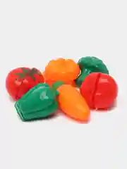 Игрушки "Фрукты и овощи" на липучках/Набор продуктов/Овощи/Фрукты/ПиццаПосуда/Корзина/Торт