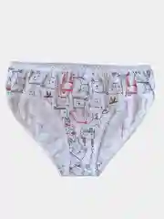 Белый трусы, женские, больших размеров, с принтом, 50, 52, 54