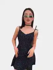 Черный платье женское, на бретельках