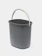 Серый ведро без крышки, пластиковое, хозяйственное, 6 л