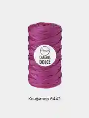 Пурпурный шнур Caramel Dolce плоский, 4 мм, 100 м, для вязания и макраме