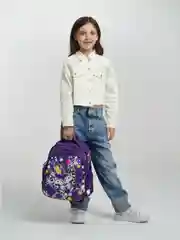 Лавандовый рюкзак школьный, полуформовка