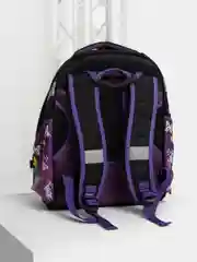 Фиолетовый рюкзак школьный, полуформовка