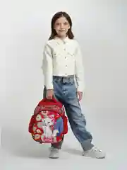 Красный рюкзак школьный, полуформовка