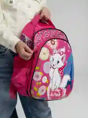 Розовый рюкзак школьный, полуформовка