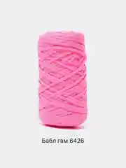 Фуксия шнур Caramel Dolce плоский, 4 мм, 100 м, для вязания и макраме