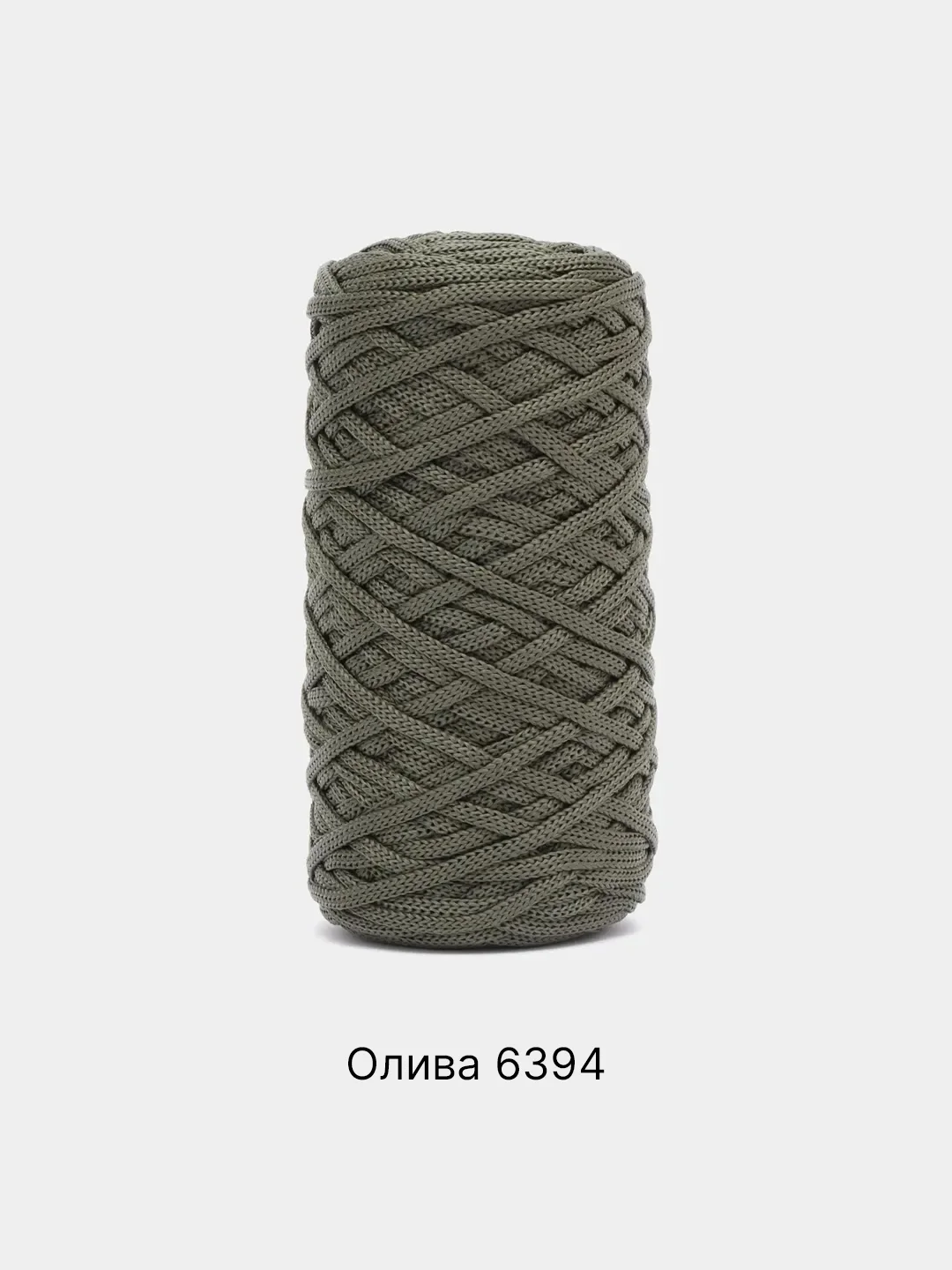 Оливковый шнур Caramel Dolce плоский, 4 мм, 100 м, для вязания и макраме