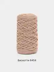 Кремовый шнур Caramel Dolce плоский, 4 мм, 100 м, для вязания и макраме