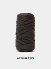 Тёмно-коричневый шнур Caramel Dolce плоский, 4 мм, 100 м, для вязания и макраме
