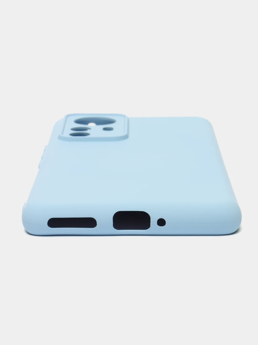 Небесно-голубой чехол с защитой камеры и бархатом внутри XIAOMI 12 PRO