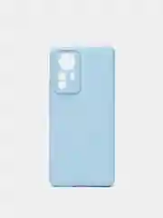 Небесно-голубой чехол с защитой камеры и бархатом внутри XIAOMI 12 PRO
