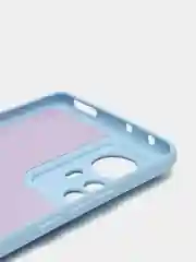 Небесно-голубой чехол с защитой камеры и бархатом внутри XIAOMI 12 PRO