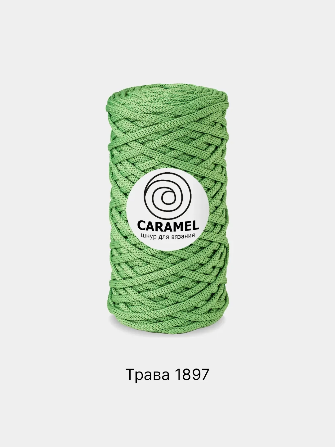 Лайм шнур Caramel плоский, полиэфирный, 5 мм для вязания и макраме часть 2