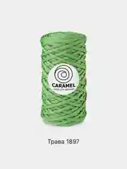 Лайм шнур Caramel плоский, полиэфирный, 5 мм для вязания и макраме часть 2