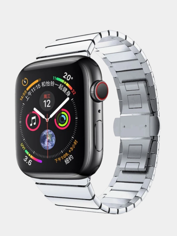 Металлический ремешок Apple Watch 38 40 41 42 44 45 49 мм series 4 5 6 7 браслет стальной
