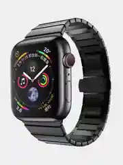 Черный металлический ремешок Apple Watch 38 40 41 42 44 45 49 мм series 4 5 6 7 браслет стальной