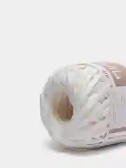 Белый пряжа для вязания Raffia / пряжа "Рафия" 4 мотка