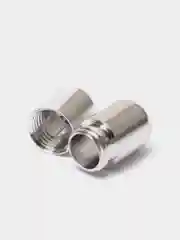 Белый ленивые шнурки, эластичные, с металлической капсулой