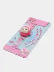 Кораллово-розовый детские наручные часы с проектором, развивающие, 15 героев мультфильмов, 24 картинки