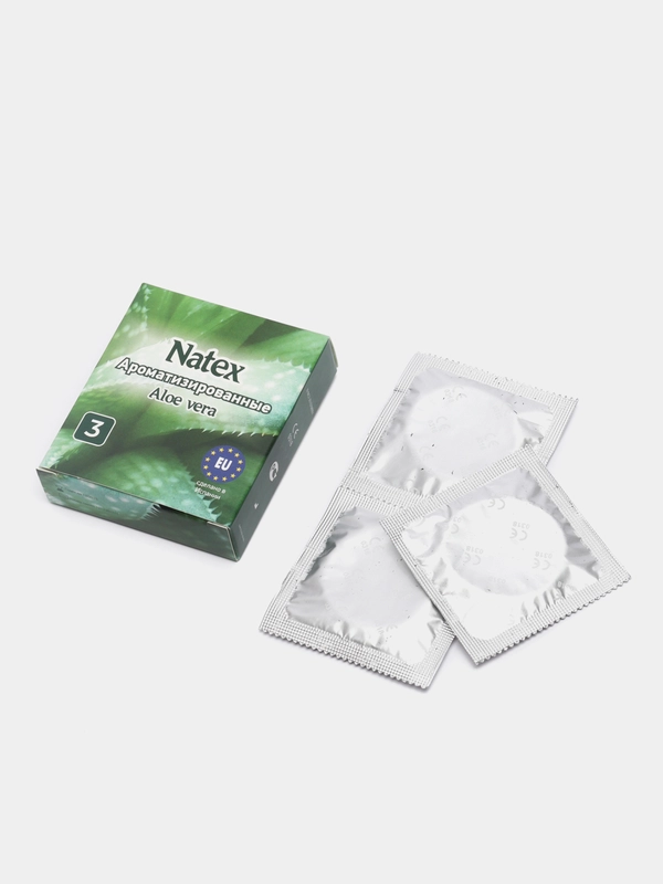 Презервативы латексные ароматизированные Natex, 3 штуки