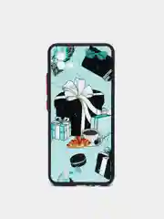 Бирюзовый чехол с рисунком на Realme C11 2021 и Realme C20 (Реалми С11 2021 и Реалми С20)