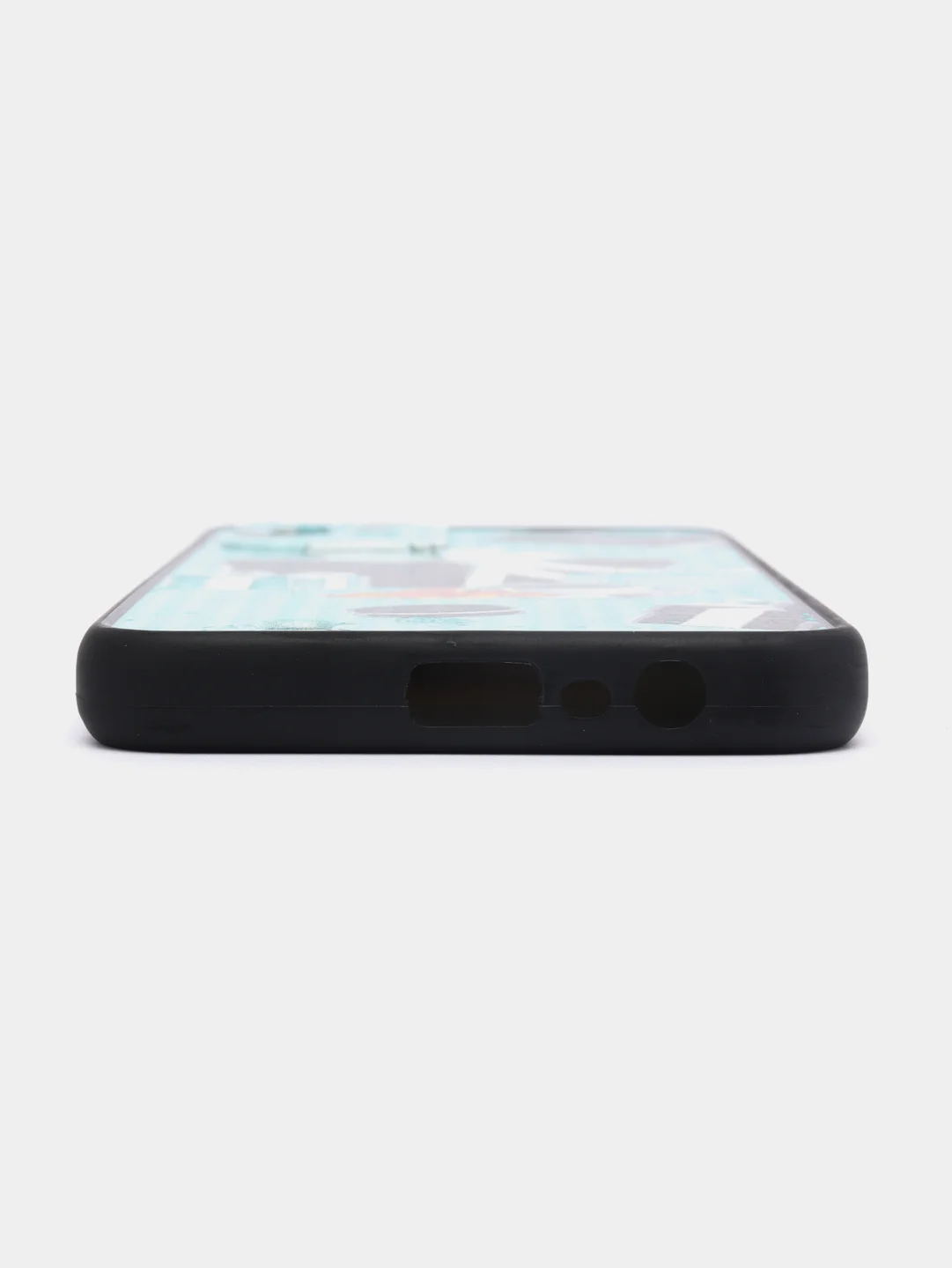 Бирюзовый чехол с рисунком на Realme C11 2021 и Realme C20 (Реалми С11 2021 и Реалми С20)