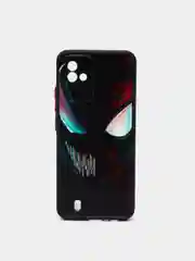 Черный чехол с рисунком на Realme C11 2021 и Realme C20 (Реалми С11 2021 и Реалми С20)