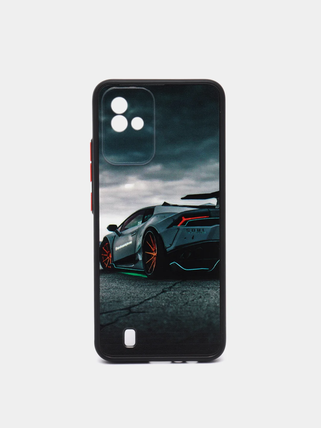 Хром чехол с рисунком на Realme C11 2021 и Realme C20 (Реалми С11 2021 и Реалми С20)
