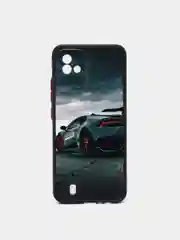 Хром чехол с рисунком на Realme C11 2021 и Realme C20 (Реалми С11 2021 и Реалми С20)