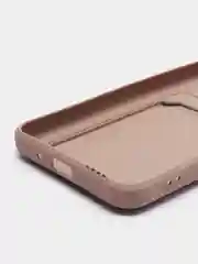 Бежевый чехол Xiaomi Redmi 9A, Сяоми Редми 9А, силиконовый, с карманом для карты