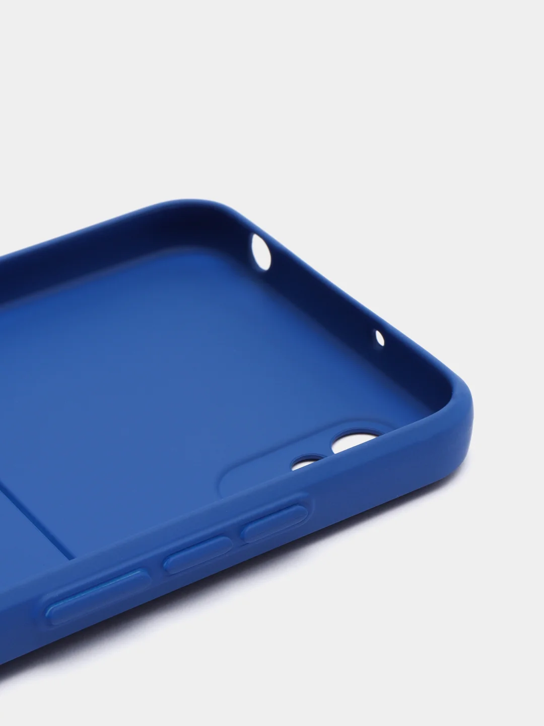 Синий чехол Xiaomi Redmi 9A, Сяоми Редми 9А, силиконовый, с карманом для карты
