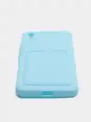 Голубой чехол Xiaomi Redmi 9A, Сяоми Редми 9А, силиконовый, с карманом для карты