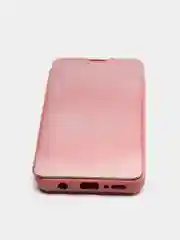 Коралловый чехол-книжка с прозрачным окном Samsung A21S, A32, A41