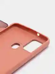 Коралловый чехол-книжка с прозрачным окном Samsung A21S, A32, A41