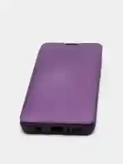 Фиолетовый чехол-книжка с прозрачным окном Samsung A21S, A32, A41