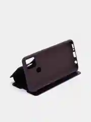 Фиолетовый чехол-книжка с прозрачным окном Samsung A21S, A32, A41