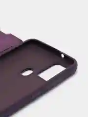 Фиолетовый чехол-книжка с прозрачным окном Samsung A21S, A32, A41