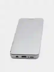 Серебряный чехол-книжка с прозрачным окном Samsung A21S, A32, A41