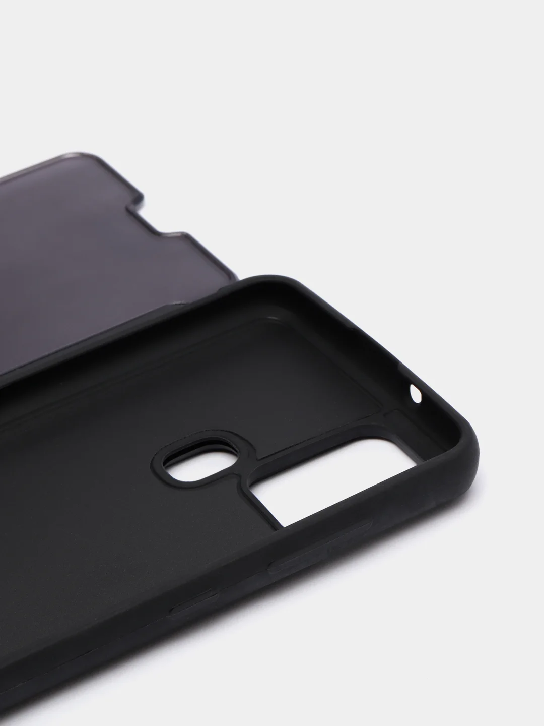 Хром чехол-книжка с прозрачным окном Samsung A21S, A32, A41