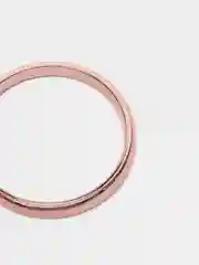 Медный кольцо обручальное золотое из нержавеющей стали, классическое, толщина 3 мм