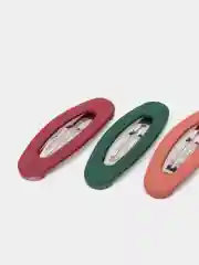 Кораллово-розовый набор заколок для волос "Клик-клак", 10 штук