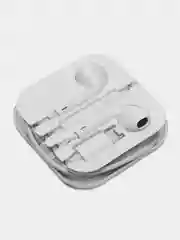 Белый наушники с микрофоном проводные, Type-C на c 15  iPhone/ Samsung/ Xiaomi/Huawei honor