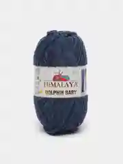 Темно-синий пряжа плюшевая Himalaya Dolphin Baby, полиэстер, 100 г, 120 м