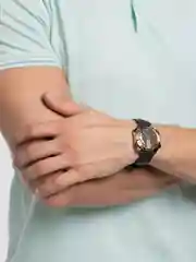 Багровый часы мужские, наручные, механические, командирские