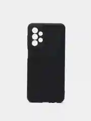 Черный чехол карбон с защитой камеры на Samsung A23