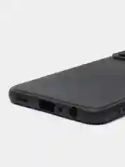 Черный чехол карбон с защитой камеры на Samsung A23